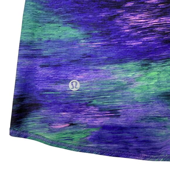 LULULEMON Real Quick Singlet Size 2 Rio Nights Multi / Black - Picture 6 of 6